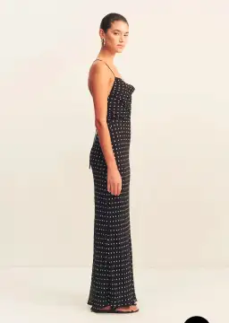 Shona Joy Houston Lace Back Maxi Dress Black Size 10 for rent on The Volte - image 3