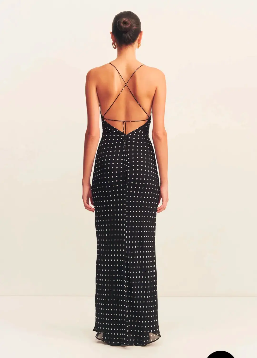 Shona Joy Houston Lace Back Maxi Dress Black Size 10 for rent on The Volte - main image