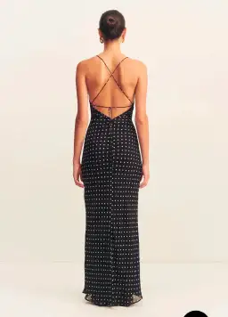 Shona Joy Houston Lace Back Maxi Dress Black Size 10 for rent on The Volte - image 4