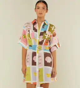 Palm Noosa Camellia Dress Multi Size 10 for rent on The Volte - image 1