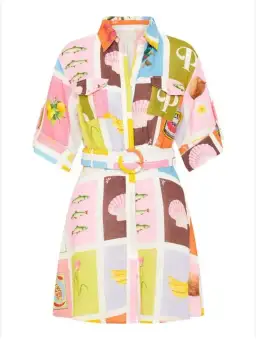 Palm Noosa Camellia Dress Multi Size 10 for rent on The Volte - image 3