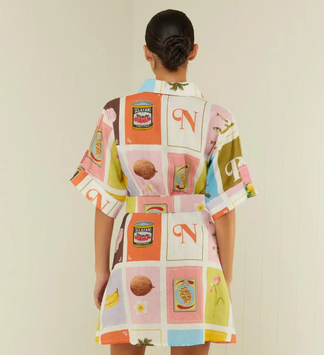 Palm Noosa Camellia Dress Multi Size 10 for rent on The Volte - main image