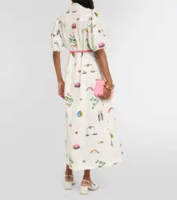 Alemais Atticus Embroidered Shirtdress White/Print Size 10 for rent on The Volte - image 2