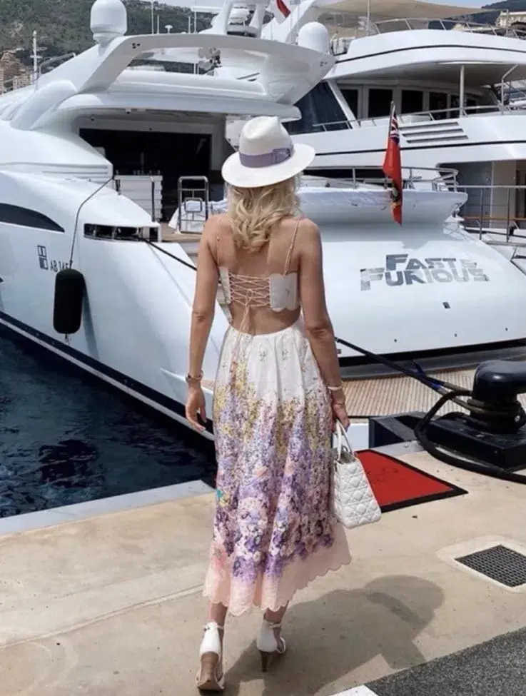 Zimmermann Jude Scallop Midi Dress Size AU 8 for rent on The Volte - main image