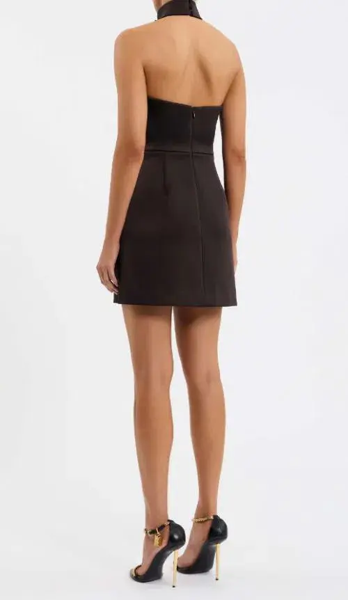 Rebecca Vallance Saskia Bow Mini Chocolate Size AU 6 for rent on The Volte - main image