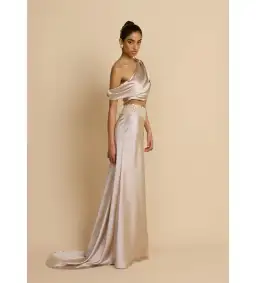 Arcina Ori Anaya Top and Maxi Skirt Set Oyster Size S AU 8 for rent on The Volte - image 3