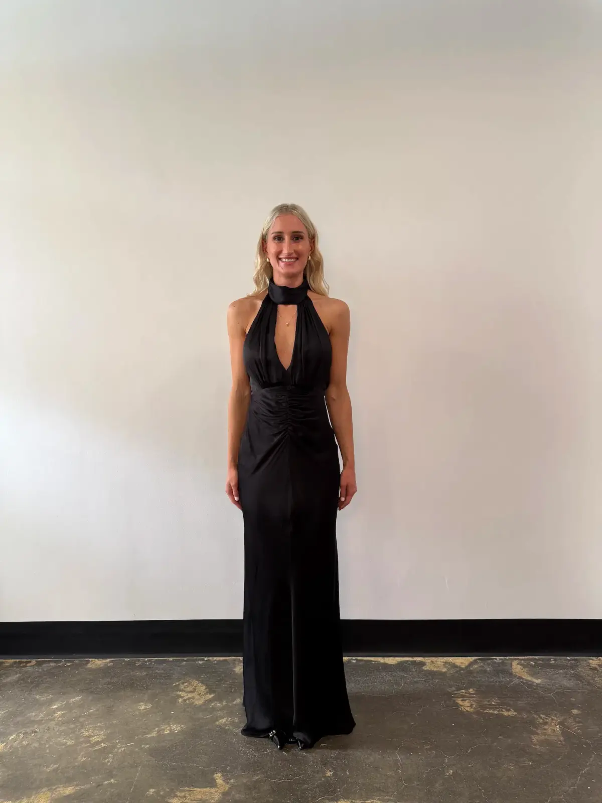 Shona Joy Agnes Halter Neck Maxi Dress Black Size AU 6 - Image 1