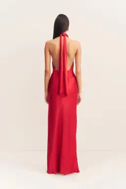 Shona Joy Tatum Halter Neck Maxi Dress in Grenadine Size AU8 for rent on The Volte - image 2