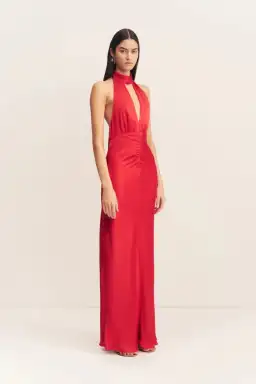Shona Joy Tatum Halter Neck Maxi Dress in Grenadine Size AU8 for rent on The Volte - image 3