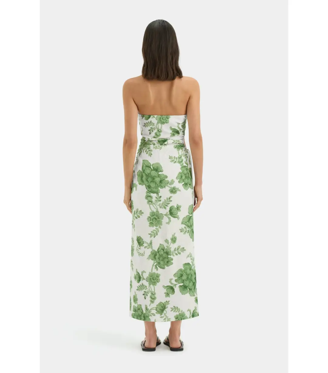 Sir the Label Gardella Strapless Midi Dress Frisa Print Size 1 / AU 8 for rent on The Volte - main image