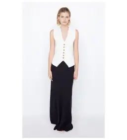 Bec & Bridge Lorah Knit Vest in White Size 8/S for rent on The Volte - image 1