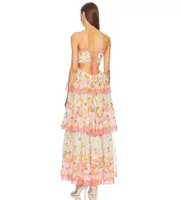 Zimmermann Laurel Frill Midi Dress Floral Size 0 AU 8 for rent on The Volte - image 5