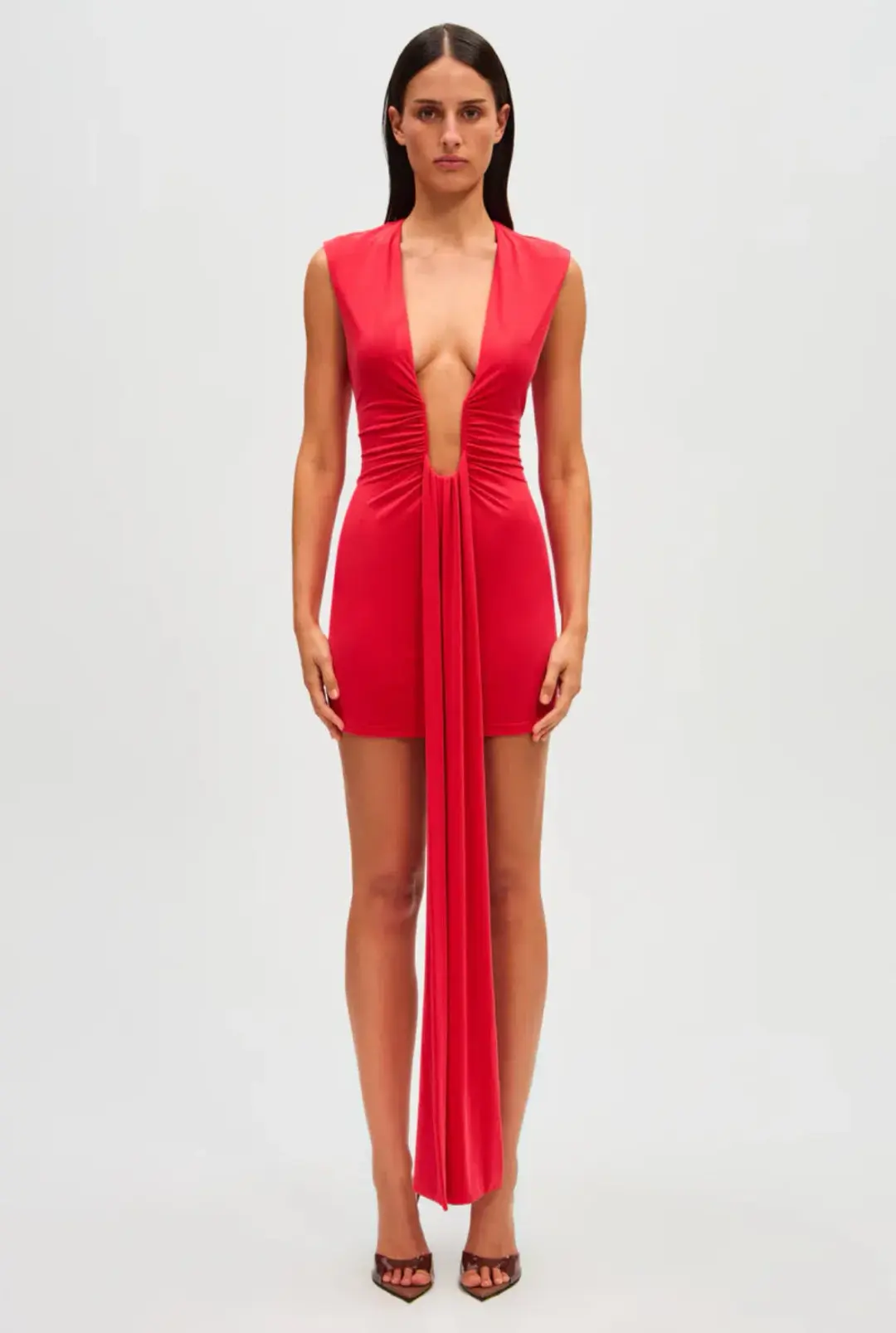 Misha Jennifer Cupro Mini Dress in Black Size 6/XS for rent on The Volte - main image