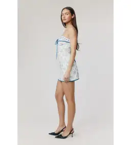 With Jean Sabrin Mini Dress Toile Papillon Size S AU 8 for rent on The Volte - image 3