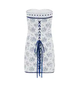 With Jean Sabrin Mini Dress Toile Papillon Size S AU 8 for rent on The Volte - image 8