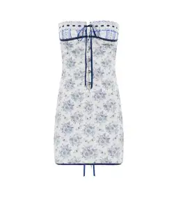 With Jean Sabrin Mini Dress Toile Papillon Size S AU 8 for rent on The Volte - image 7