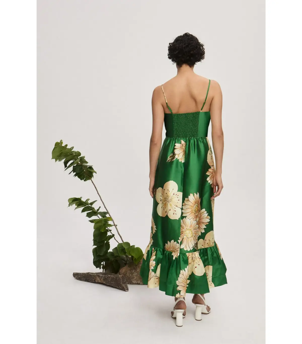 Alemais Sage Midi Dress Green Size AU 10 - Image 3