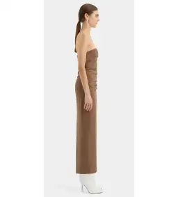 Sir the Label Alba Strapless Gown in Mocha Size AU 8 for rent on The Volte - image 2