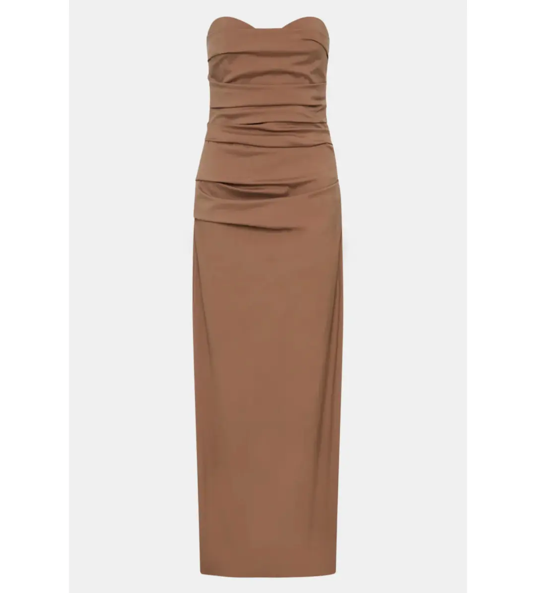 Sir the Label Alba Strapless Gown in Mocha Size AU 8 for rent on The Volte - main image