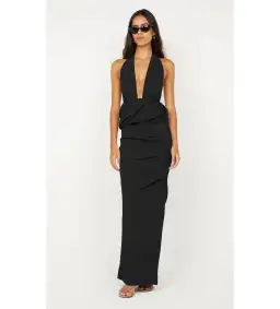 Bec and Bridge Priscilla Bubble Maxi Dress in Black Size S / AU 8