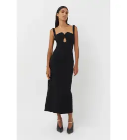 Camilla and Marc Brixton Midi Dress Black Size AU 8 for rent on The Volte - image 1