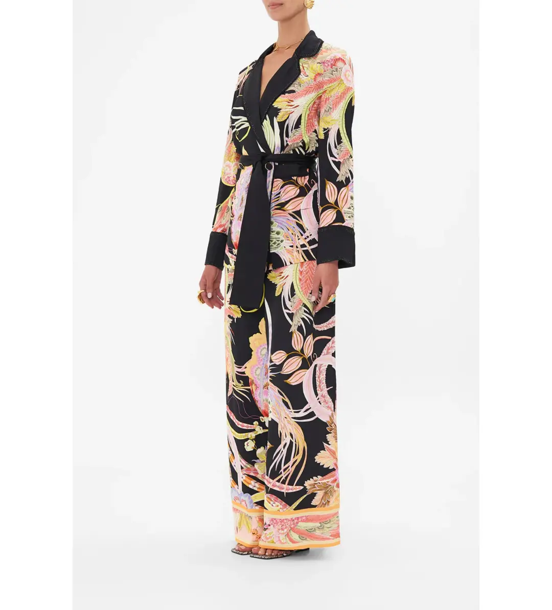 Camilla Relaxed Jacket with Hip pockets in Lady of the Moon Size S / AU 10 for rent on The Volte - main image