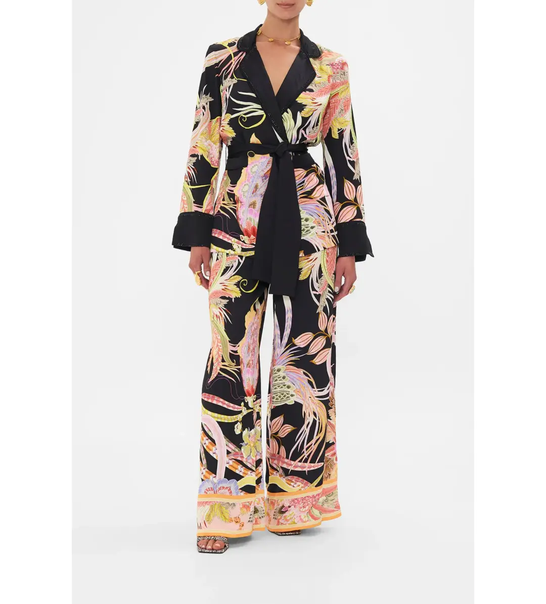 Camilla Relaxed Jacket with Hip pockets in Lady of the Moon Size S / AU 10 for rent on The Volte - main image