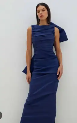 Rachel Gilbert Zora Gown in Stretch Taffeta Size 8