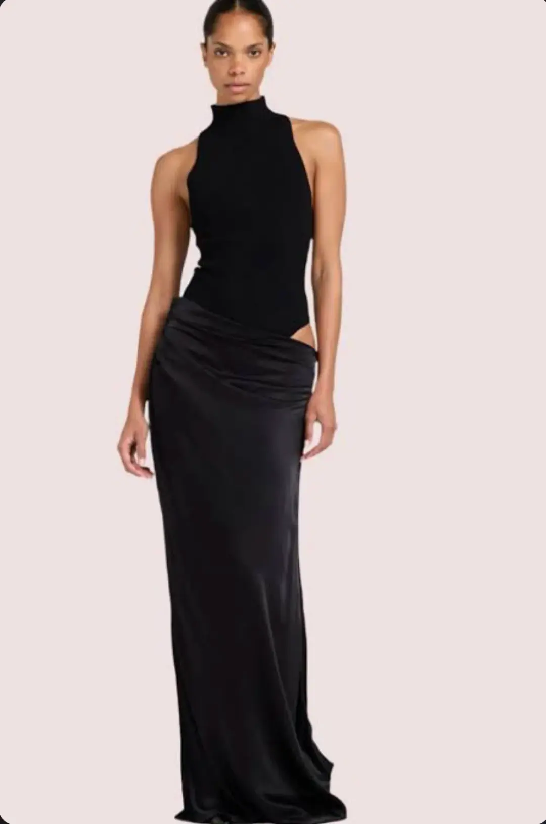 Henne Soraia Dress in Black Size 10 for rent on The Volte - main image