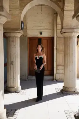 Rachel Gilbert Clementine Maxi Gown In Black Size AU 6