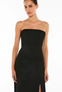 Manning Cartell Double Time Pleat Strapless Maxi Dress in Black Size AU 12 for rent on The Volte - image 2