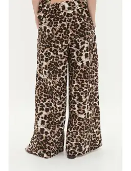 Aje Dessie Belted Relaxed Pant Animal Print Size 12 for rent on The Volte - image 5