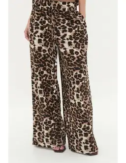 Aje Dessie Belted Relaxed Pant Animal Print Size 12 for rent on The Volte - image 2