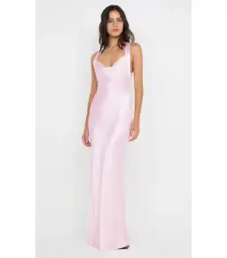 Bec & Bridge Gia Halter Maxi Dress Powder Pink Size AU 10