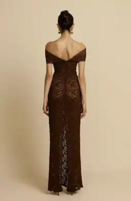 Arcina Ori Milana Dress in Chocolate Lace Size XL/AU14 for rent on The Volte - image 2