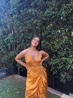 Shona Joy Oro Cocktail Wrap Midi Dress Gold Size 12