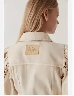 Aje Effie Braided Denim Dress Mini Size 6 for rent on The Volte - image 2