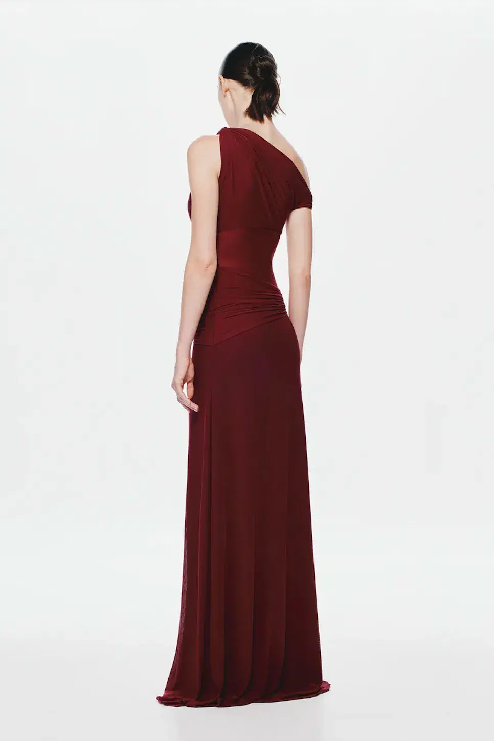 Misha The Sisal Mesh Maxi Dress in Port Size S/AU8 for rent on The Volte - main image