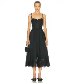 Zimmermann Hypnotic Lace Trim Gown Black Size 1 AU 10 for rent on The Volte - image 1