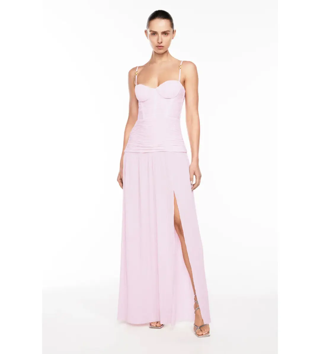 Manning Cartell Double Time Pleat Dress in Hydrangea Size AU12 for rent on The Volte - main image