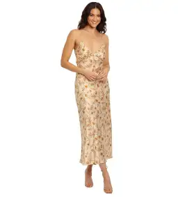 Bec & Bridge Fleetwood Midi Dress Cream Floral Size 8 for rent on The Volte - image 2