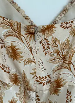 Bec & Bridge Fleetwood Midi Dress Cream Floral Size 8 for rent on The Volte - image 9