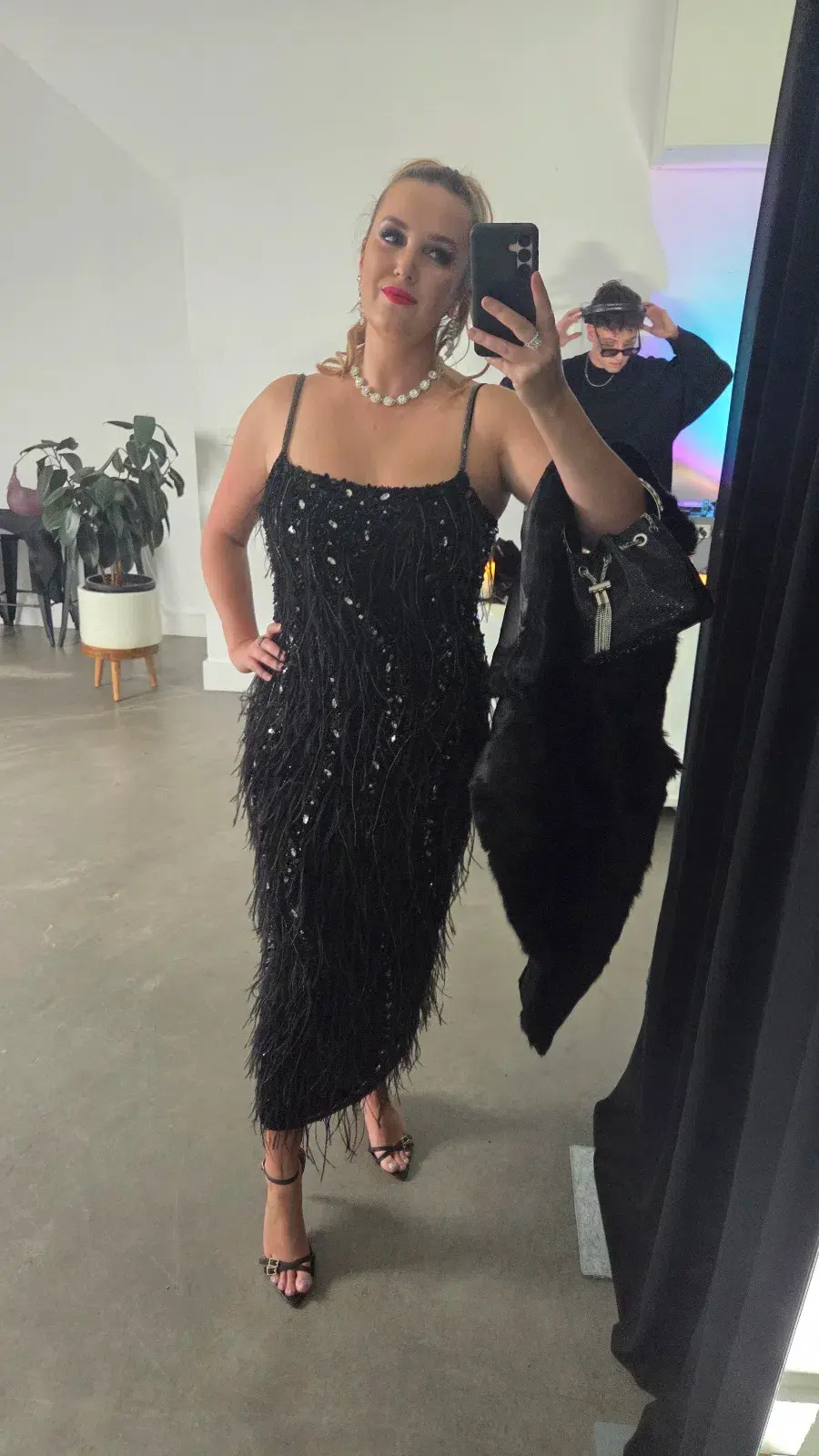 Rachel Gilbert Cynthia Dress Black Size 4 / AU 14 for rent on The Volte - main image