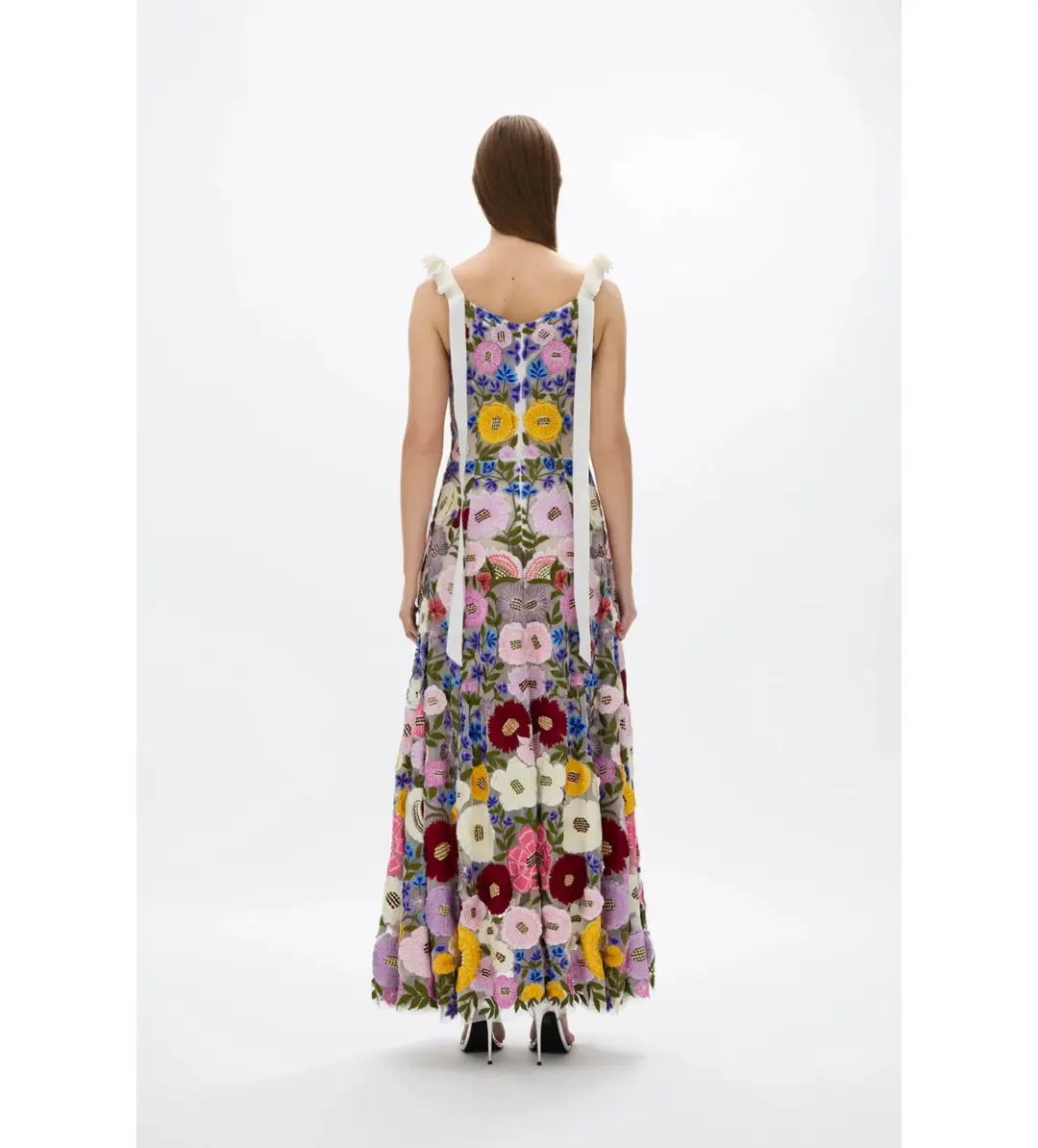 Rachel Gilbert Nya Gown in Multi floral Size 5/ AU 16 for rent on The Volte - main image