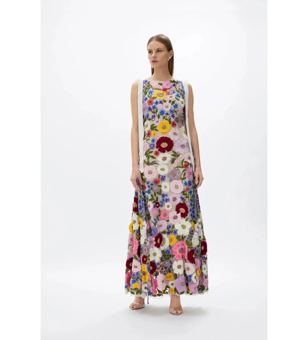 Rachel Gilbert Nya Gown in Multi floral Size 5/ AU 16 for rent on The Volte - main image