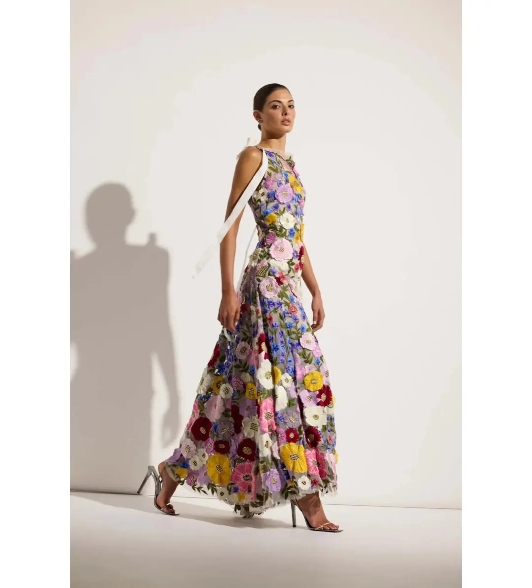 Rachel Gilbert Nya Gown in Multi floral Size 5/ AU 16 for rent on The Volte - main image