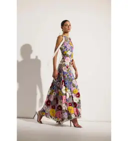Rachel Gilbert Nya Gown in Multi floral Size 5/ AU 16 for rent on The Volte - image 2