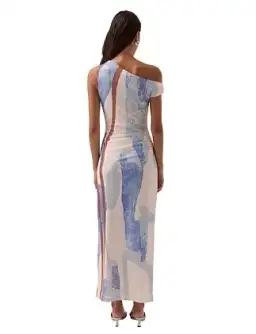 Sovere Hunter Mesh Maxi Dress Blue Size 8 for rent on The Volte - image 1