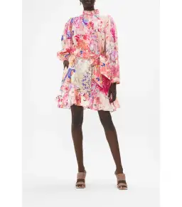 Camilla Drop Sleeve Shirt Dress Rose Bed Rendezvous Size XS / AU 8 for rent on The Volte - image 1
