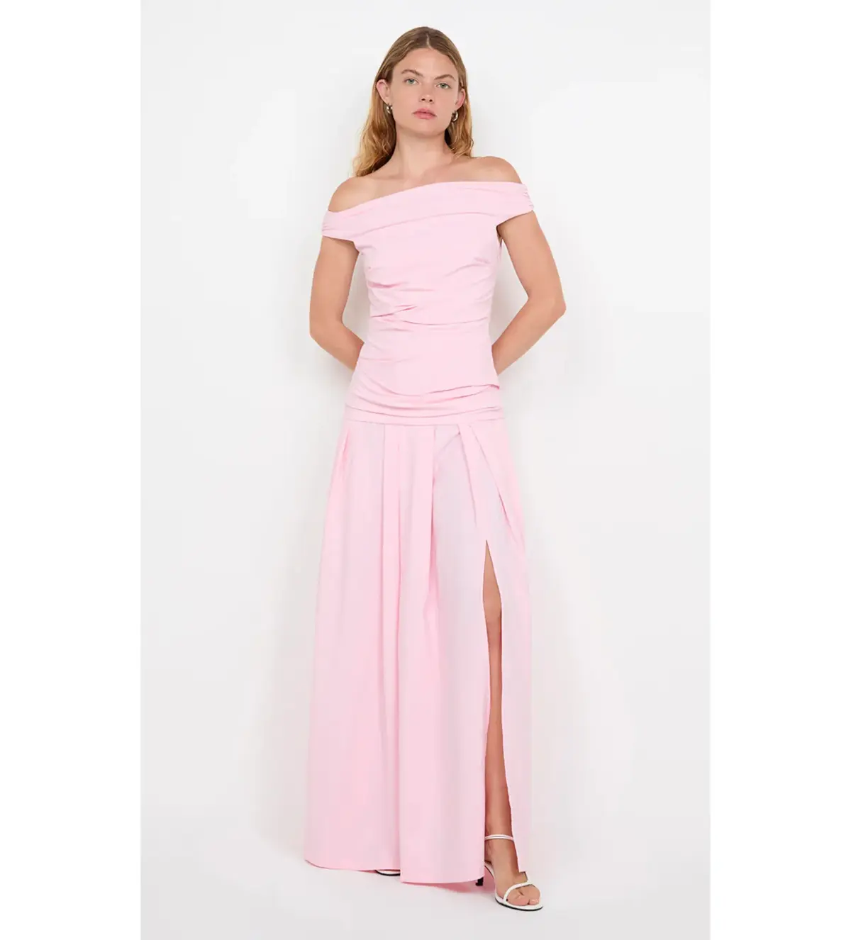 Bec & Bridge Apolline Maxi Dress Powder Pink Size AU 8 - Image 1